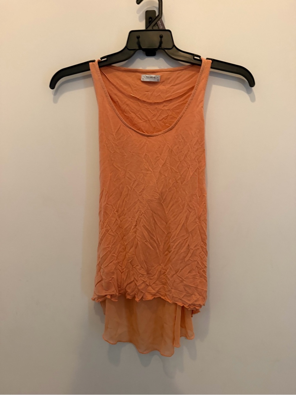 Pull&Bear Peach Layered Sleeveless Tank Top